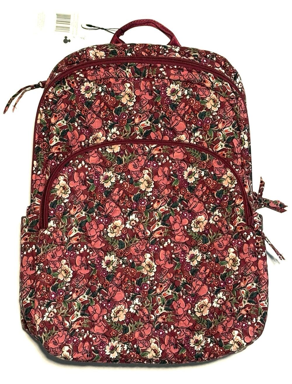 Vera Bradley Minnie Mouse Daisy Duck Hidden Hearts Lrg Backpack Bag Travel EXACT